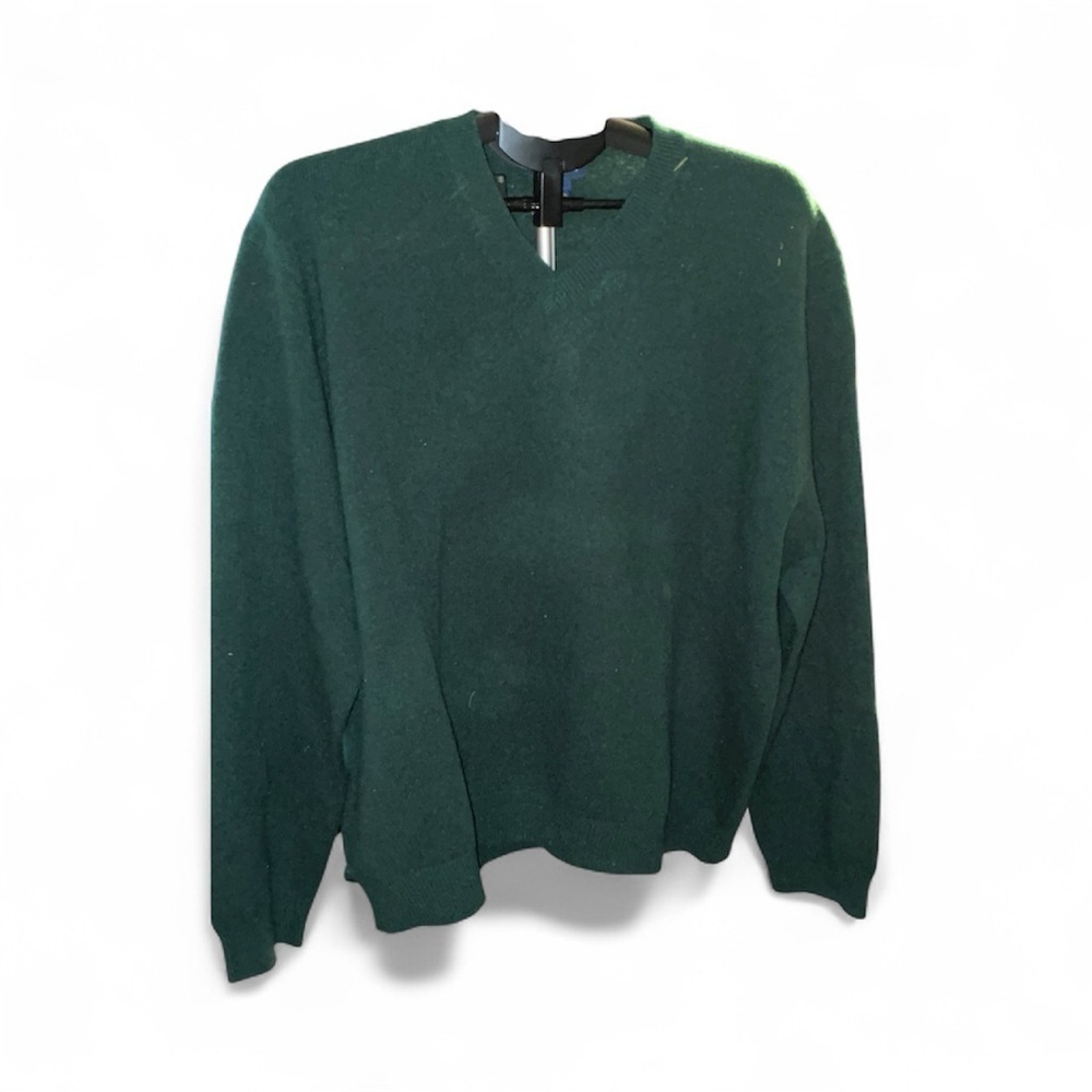 Charter Club Men's Deep Green V-Neck Sweater